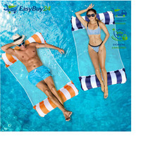 Luftmatratze Wasser HäNgematte 4-In-1 Aufblasbar 2 StüCk FüR Pool Schwimmbad