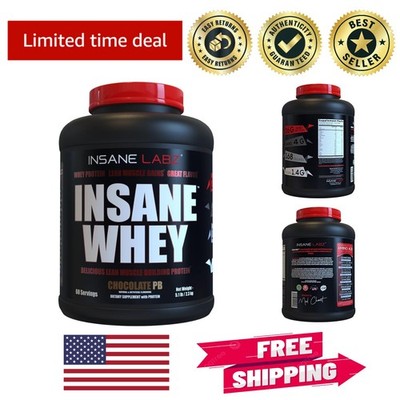 25g of Protein in Every Scoop - Insane Whey Chocolate Peanut Butter, 60 Servings