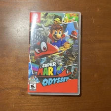 Nintendo Switch Super Mario Odyssey with Case Video Game 2017 Tested Cartridge