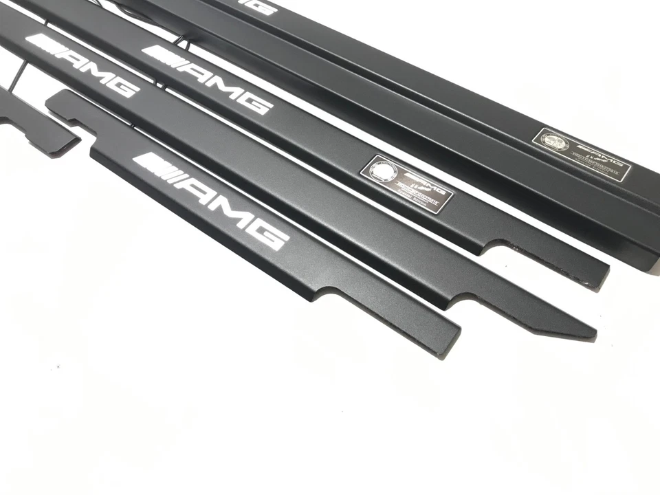 Alféizares de puerta LED clase G negros W463 estilo AMG Mercedes-Benz G63 G500 G65 5 piezas. Foto 4 de 4