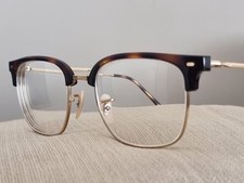 Ray Ban RB7216 NEU CLUBMASTER BRILLE BRAUN & GOLD A HOLIDAY & FASHION BEAUTY