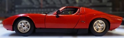 Polistil, Lamborghini Miura, 1:18, rot, gebraucht, sehr guter Zustand, ohne OVP