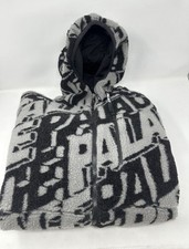 Palace Jacquard Fleece Hooded Jacket Black Si...