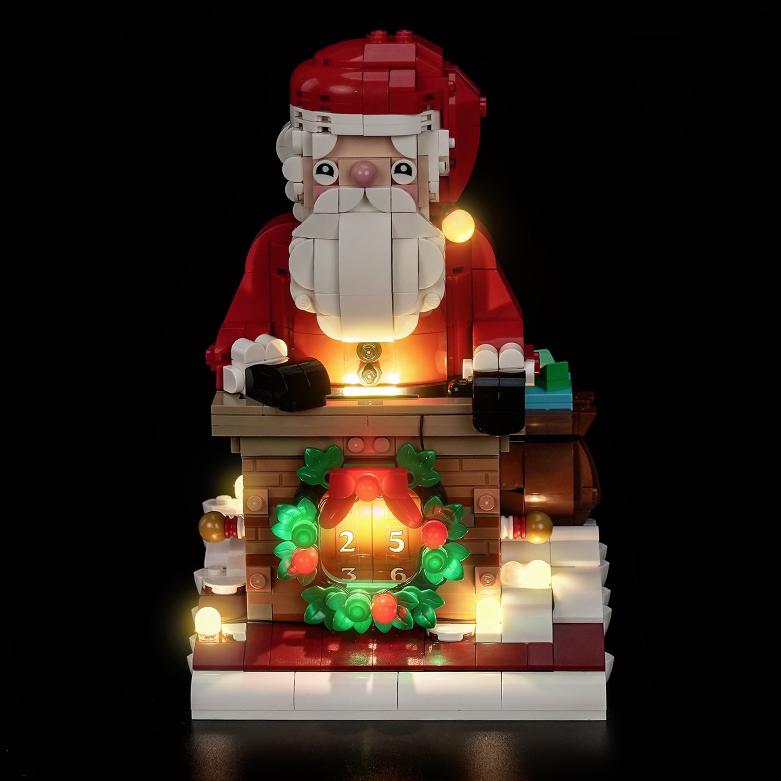 LocoLee Luce LED per LEGO 40874 Babbo Natale Contatore di Giorni Set di Luci foto 4