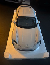 Minichamps Porsche Taycan Turbo S Silver 1:18 Scale Diecast Collectible Model