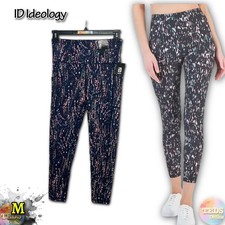 NWT ID Ideology Women's M High Waist Side-Pocket 7/8 Leggings Indigo Sea