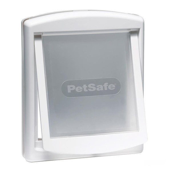 Petsafe Katzenklappe FreilauftüR KatzentüR Hunde HaustiertüR Weiß Mittel 2-Wege-image