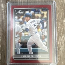 Panini 2022 Three and Two Freddie Freeman Dodgers Baseball Card #96 /6