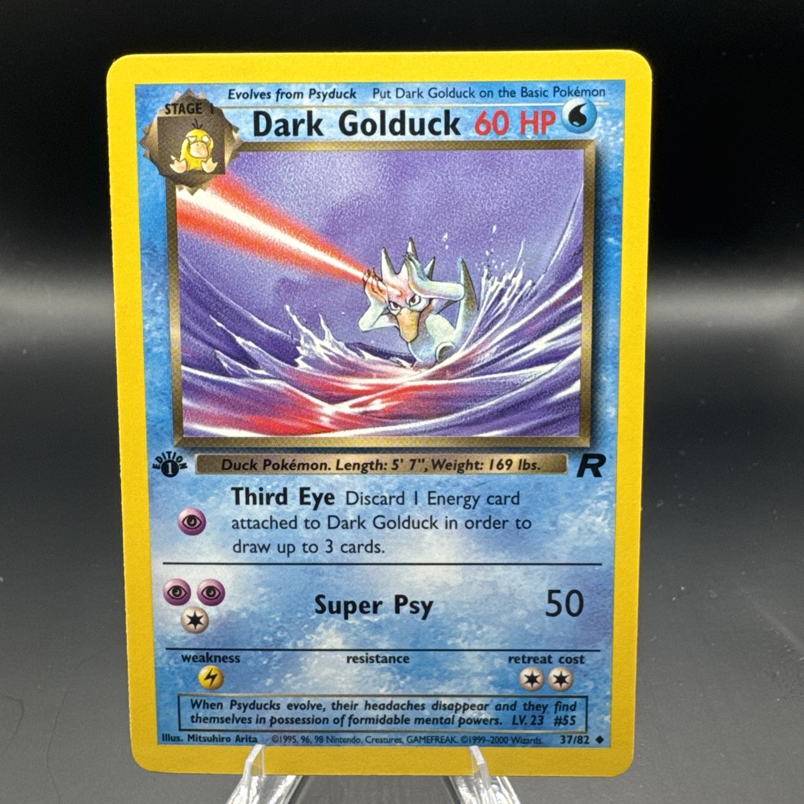 Pokemon TCG Team Rocket 1st Edition Dark Golduck 37/82 NM