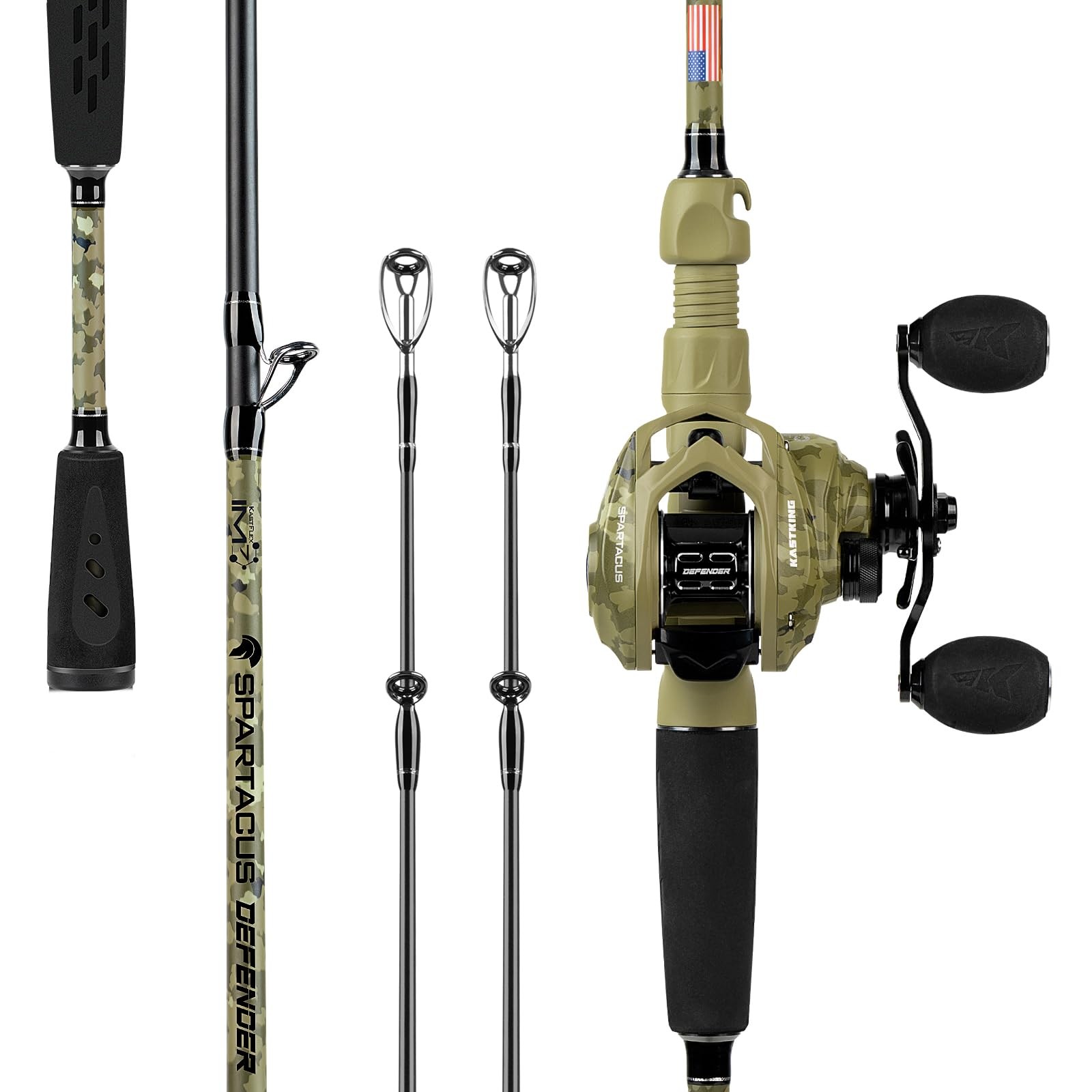 KastKing Spartacus Defender Twin-Tip Fishing Rod and Reel Co