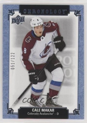 2019 Upper Deck Chronology Metallic Blue 51/122 Cale Makar #178 Rookie RC 0c2b