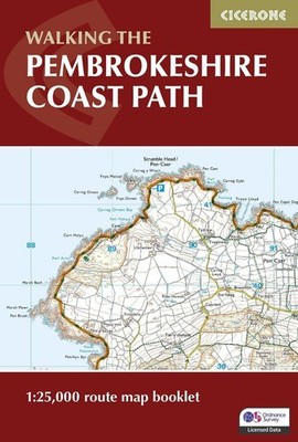 Pembrokeshire Coast Path Map Booklet: 1:25,000 OS Route Mapping by Dennis Kelsal