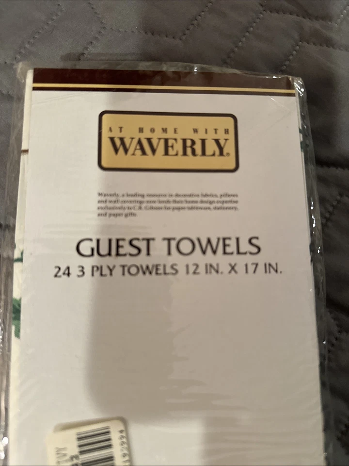 CR Gibson Waverly Inglés Hiedra Papel 24 Toallas para Invitados 3 Capas 12x17 NUEVO De Colección Foto 4 de 4