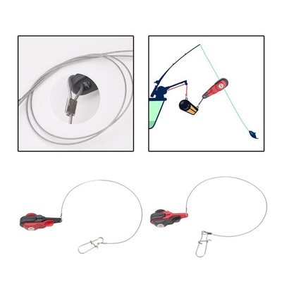 Power Grip Release Clip Einstellbare Angeln Drehbare 11,81 zoll Leader Down