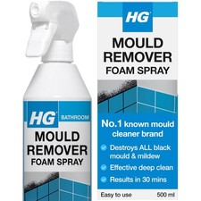 HG Mould Remover Foam Spray Black Mould & Mildew Cleaner Removes Stains 500ml 19.64 per litre