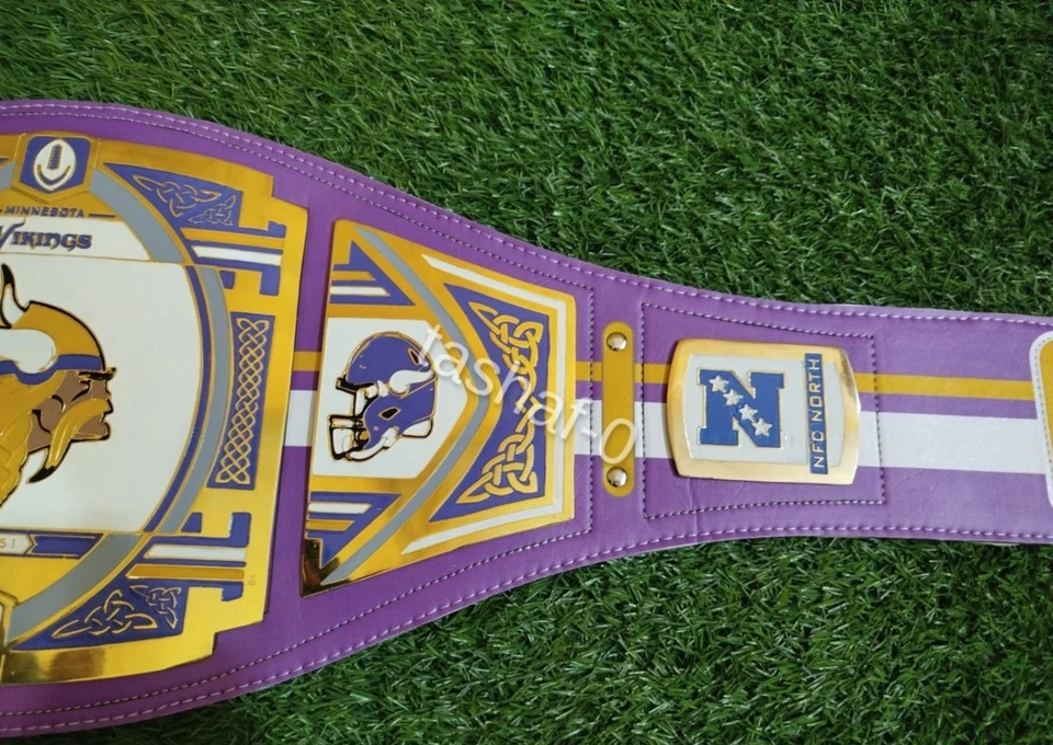 Cinto baixo Minnesota Vikings NFL Superbowl Championship tamanho adulto 2mm - Imagem 4 de 4