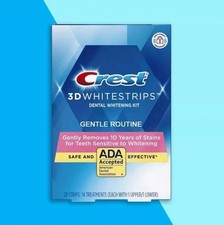 3D White Whitestrips Gentle Routine - 14 pouches 28 strips -Teeth Whitening