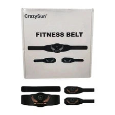 CrazySun EMS Ab Stimulator Belt Set w/ Arm Bands TENS Muscle Toner | New Sealed