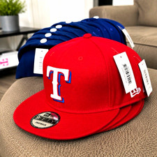 New Era 9FIFTY Texas Rangers Red Snapback Hat...