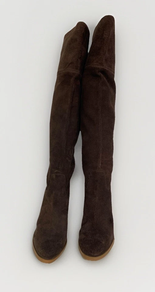 Michael Kors Women's 9M Brown Suede Thigh High Boots Pull On - Image 2 of 4