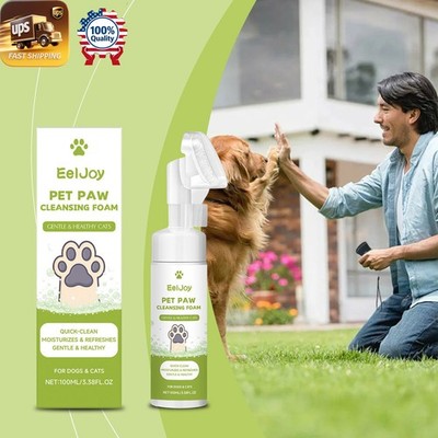 Pet Paw Cleaning Solution   Gentle Formula Cleans Dirty Paws Cats & Dogs  
