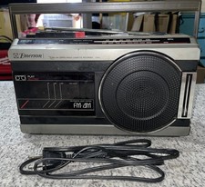 Emerson K3663 AM/FM Radio Cassette Tape Recorder Boombox. Tested works.