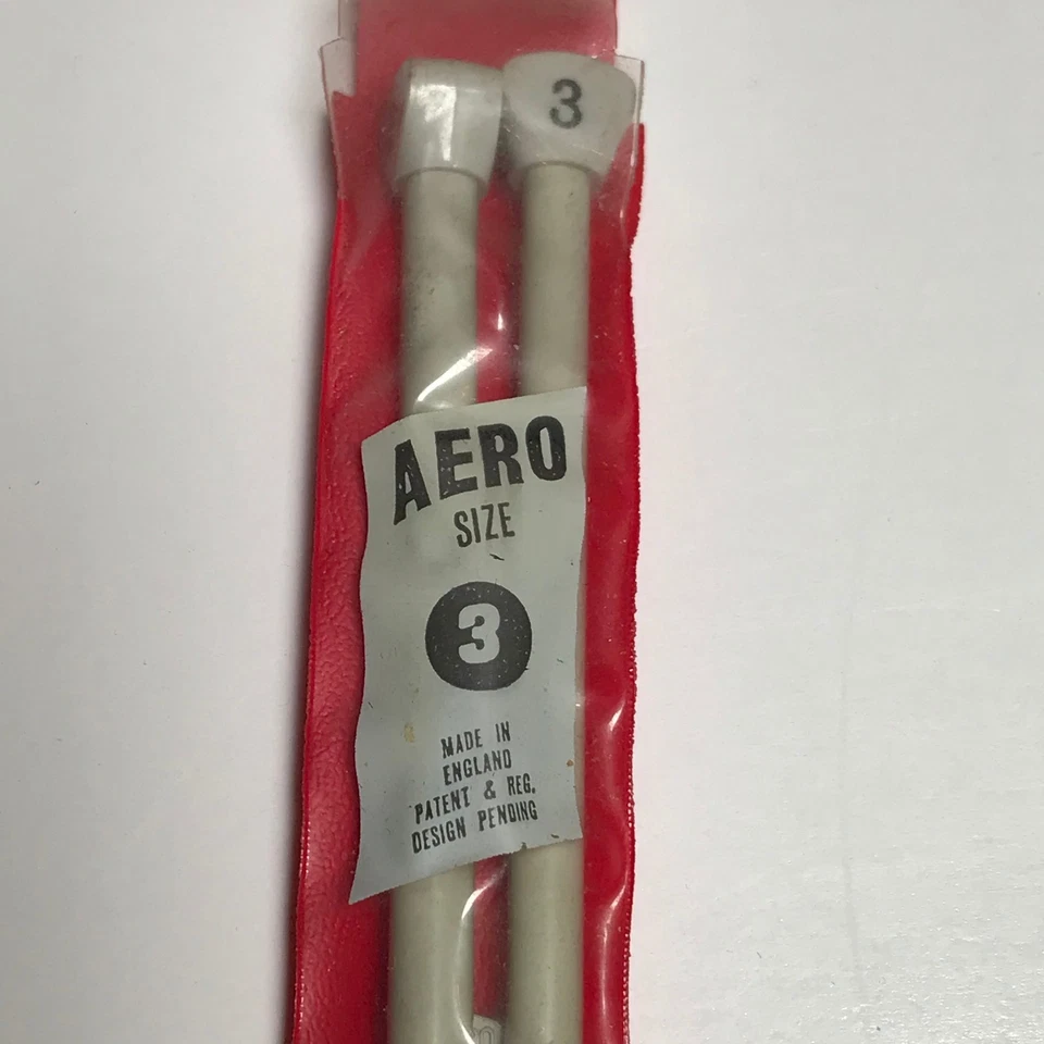 Aero Vintage Grey Knitting Needles Size 3 Made in England - Image 3 of 4