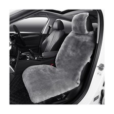 Sheepskin Seat Cover - Universal Fit - Soft Wool Grey - IRIWOOL
