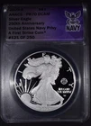 2025-S  American Silver Eagle US Navy Privy 250th First Strike "ANACS PR70 DCAM"