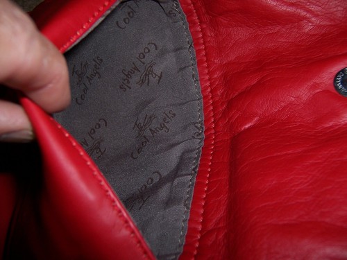 BORSA A MANO DONNA KU TIAN SHI PELLE ROSSA TRACOLLA "COOL ANGELS" - Foto 5 di 9