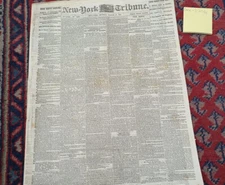 CIVIL WAR Newspaper NY TRIBUNE March 27 1865 Siege Petersburg,  Goldsboro