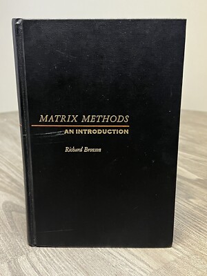 Matrix Methods : An Introduction by R. Bronson (1970, Hardcover)