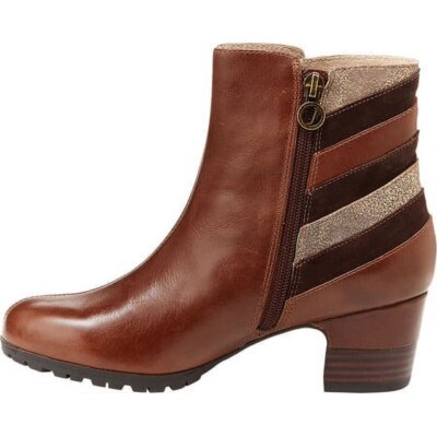 Jambu Women's Boots Amal (Brown and Wine Multi)