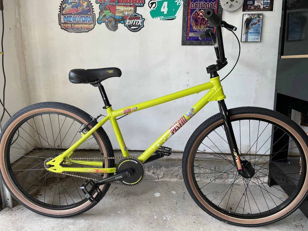Haro Pistol 26” BMX Bike Yellow Green Wheelie Bike-Redline,SE,Kink