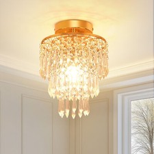 Crystal Modern Lamp LED Ceiling Light Pendant Chandelier Living Room Dining Room