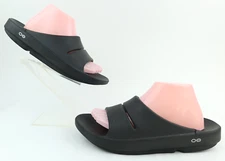 OOFOS OOAHH Slide Recovery Sandals Black Mens Sz 9 / Womens Sz 11
