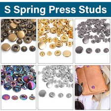 10 12.5 15mm 17mm 20 mm Poppers Snap fastener Press stud Sewing Leather Clothes