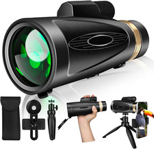 Monocular Telescope 80X100 High Power with Smartphone Adapter Tripod,Larger Visi