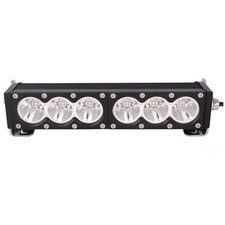 Super Bright Off-road Led Light Bar 10 Single Row 6000k Cool-white Spot Bea...