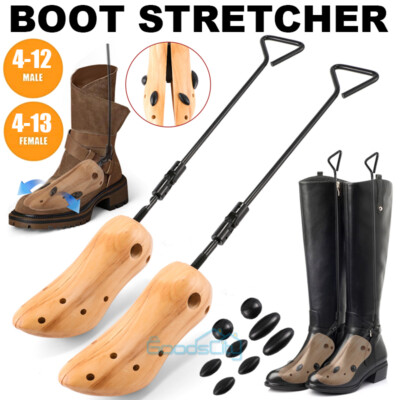 Large 2-way Wooden Boot Stretcher Adjustable Shoe Stretcher Expander Men  Women