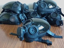 (ONE) MSA  Face Gas Mask Riot Control Size LARGE w/Tinted Lens VGUC ( SURPLUS )