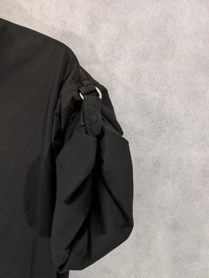 トップス 90s prada nylon best archive Prada Archive 90s Bondage Strap Snap Button Shirt Size 15