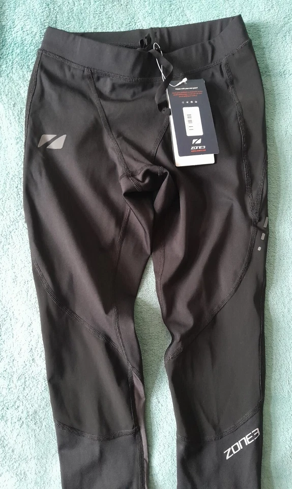 Zone 3 Men's Rx3 Compression Black Grey Tights For Running Cycling Size XXS - Image 2 of 4