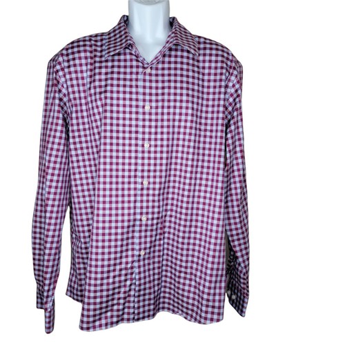 Long-Sleeve Shirt XXL Pink Blue Checks 