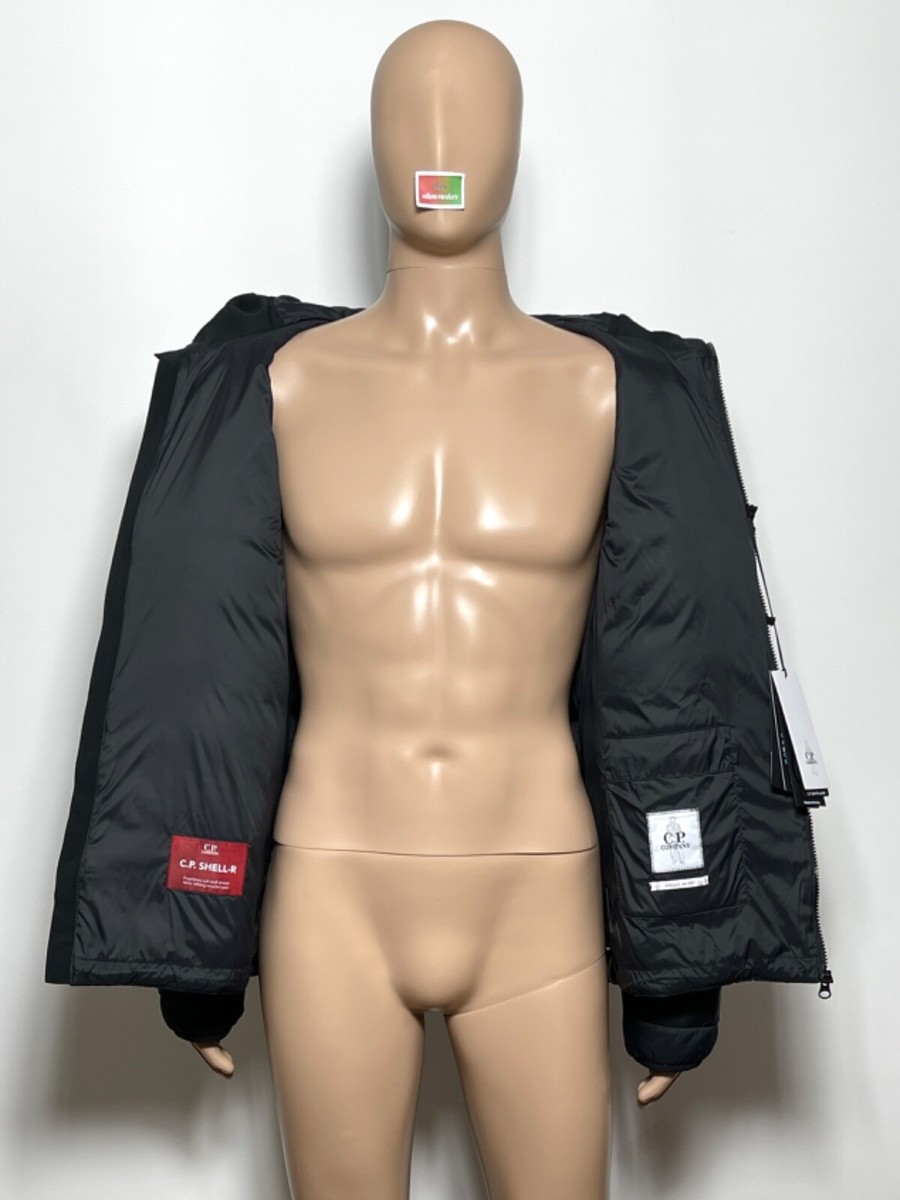 C.P. Company Shell-R Mixed Goggle Puffer Jacket 50 L 15CMOW014A