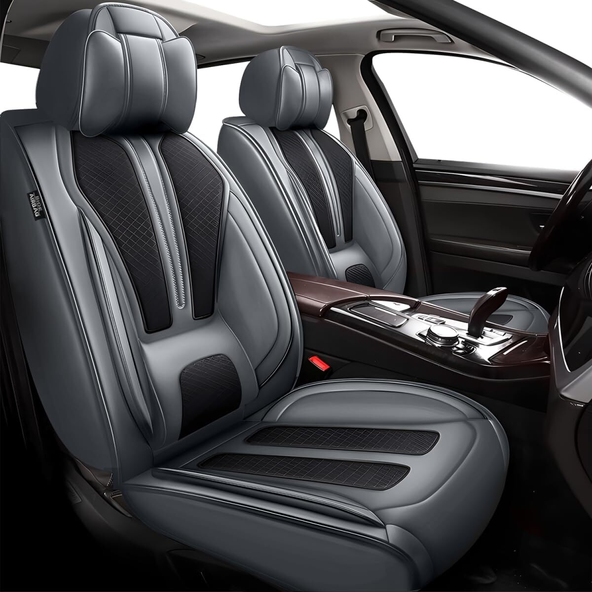 Breathable Faux Leather Car 2/5 Seat Cover Protectors For HONDA HR-V 2016-2024