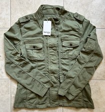 Kenzie Jeans Women’s Loden Green Long Sleeve Utility Jacket Size Large Nwt