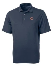 Chicago Bears Cutter & Buck Virtue Eco Pique Recycled Mens Polo L NWT NEW 