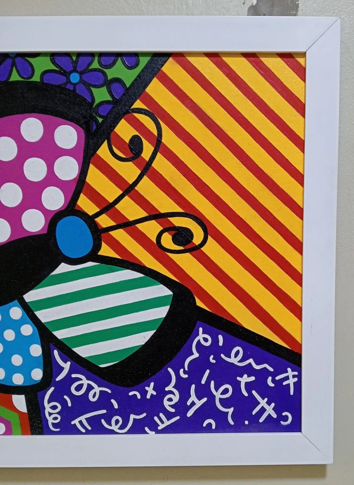 ROMERO BRITTO ACRYLIC ON CANVAS DATED CIRCA 2006 WITH FRAME IN GOOD CONDITION - Image 3 of 4