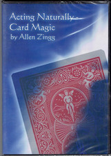 Acting Naturally Card Magic by Allen Zingg Magic Mentalism Trick DVD